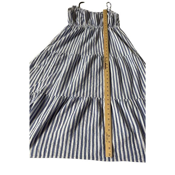 Rails Blakely Midi Dress size S Small Anacapa Stripe White Blue Sleeveless - Picture 6 of 12
